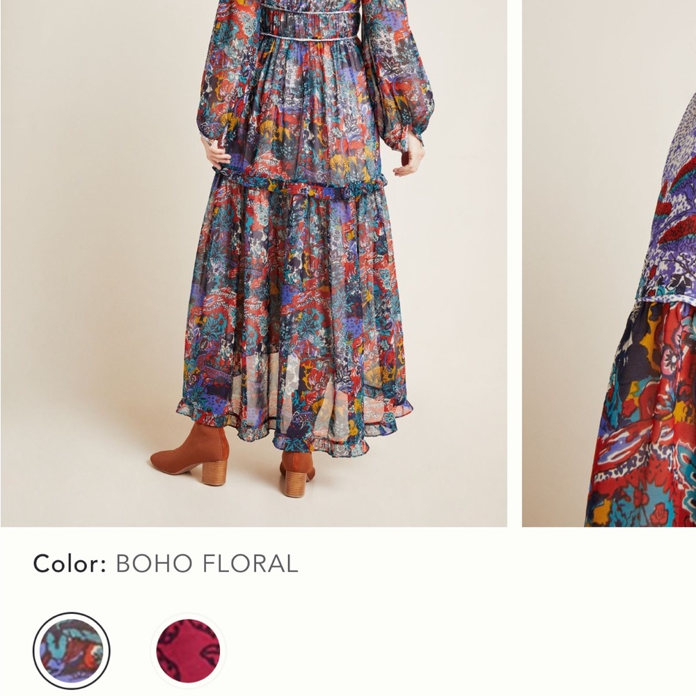 Maeve Annabella Maxi Dress Anthropologie NWOT 4P - Picture 6 of 15